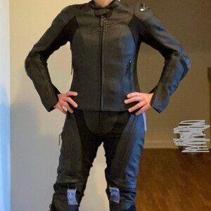 Alpinestars Stella Missile Leather Two Piece Motorcycle Jacket Pants Set